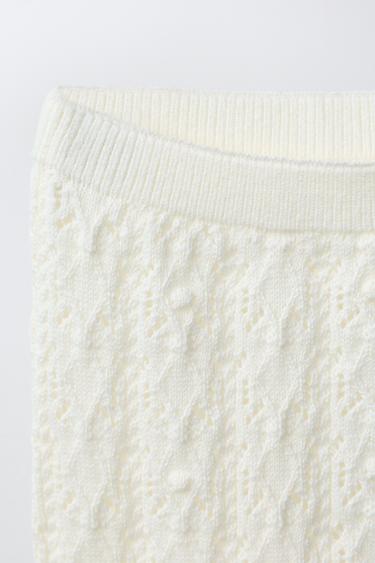 OPEN-KNIT TROUSERS - Ecru by Zara - Image 2