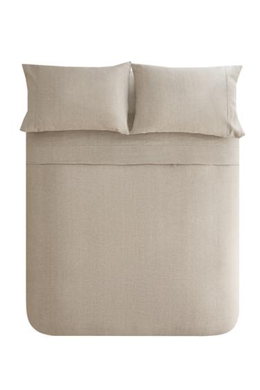 Zara HEMP DUVET COVER (175 G/M²) - Light beige