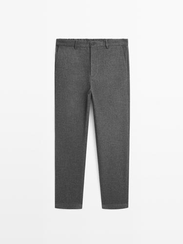Pantalon de jogging texturé - Gris de Zara