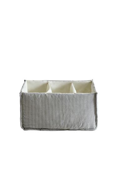 RANGEMENT VÊTEMENTS BÉBÉ RAYURES - Gris de Zara