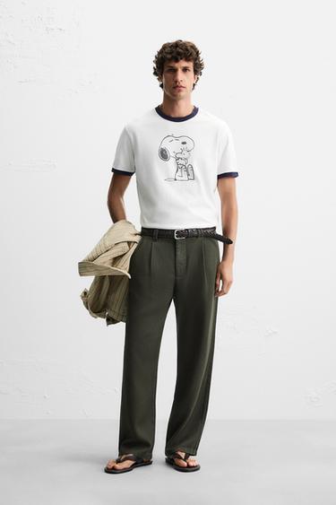 LYOCELL PLEATED TROUSERS - Green by Zara - Image 0