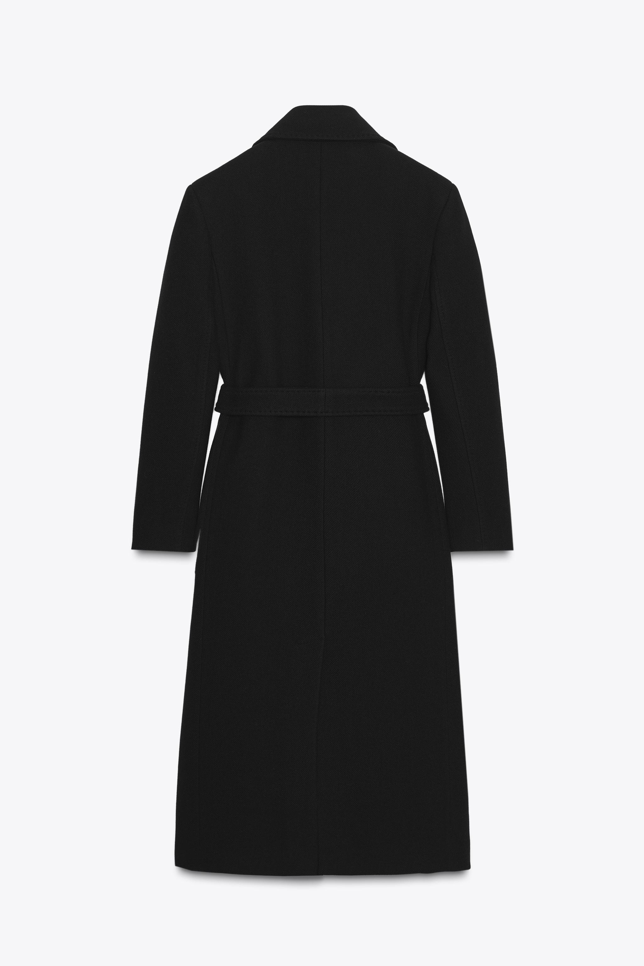 ZW COLLECTION ウールブレンドコート - ブラック | ZARA Japan