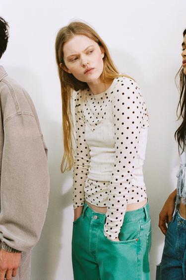 POINTELLE VEST TOP - Ecru by Zara - Image 3