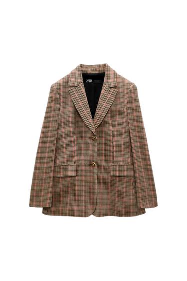 CHECK TAILORED BLAZER