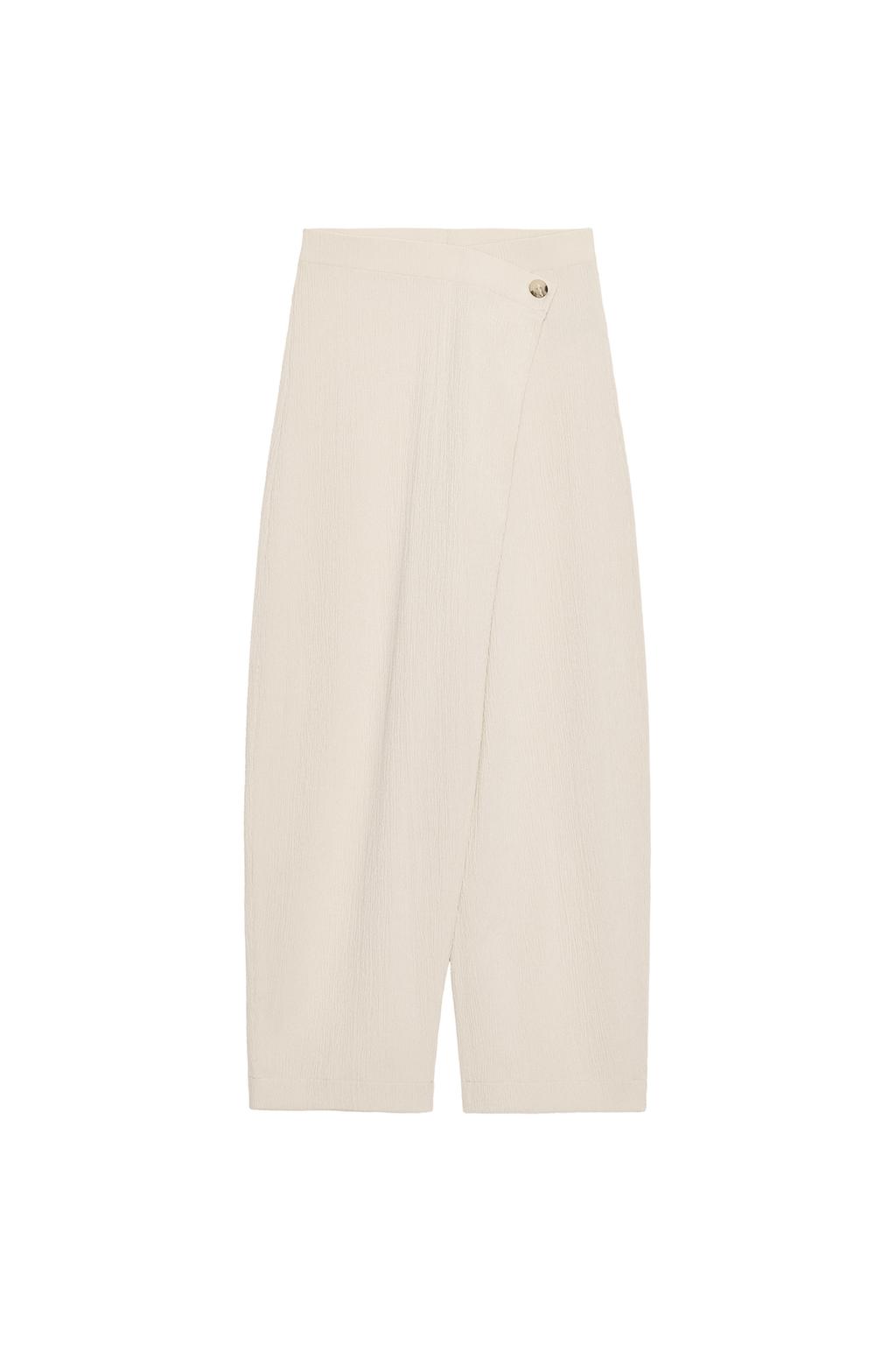 TEXTURED WRAP PANTS - image 3