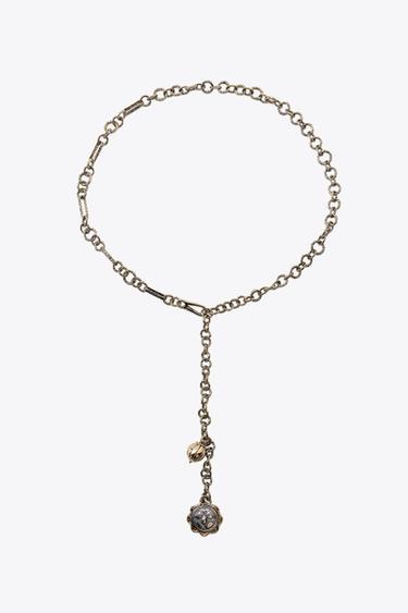 CINTURÓN CADENA CHARM - Oro viejo de Zara