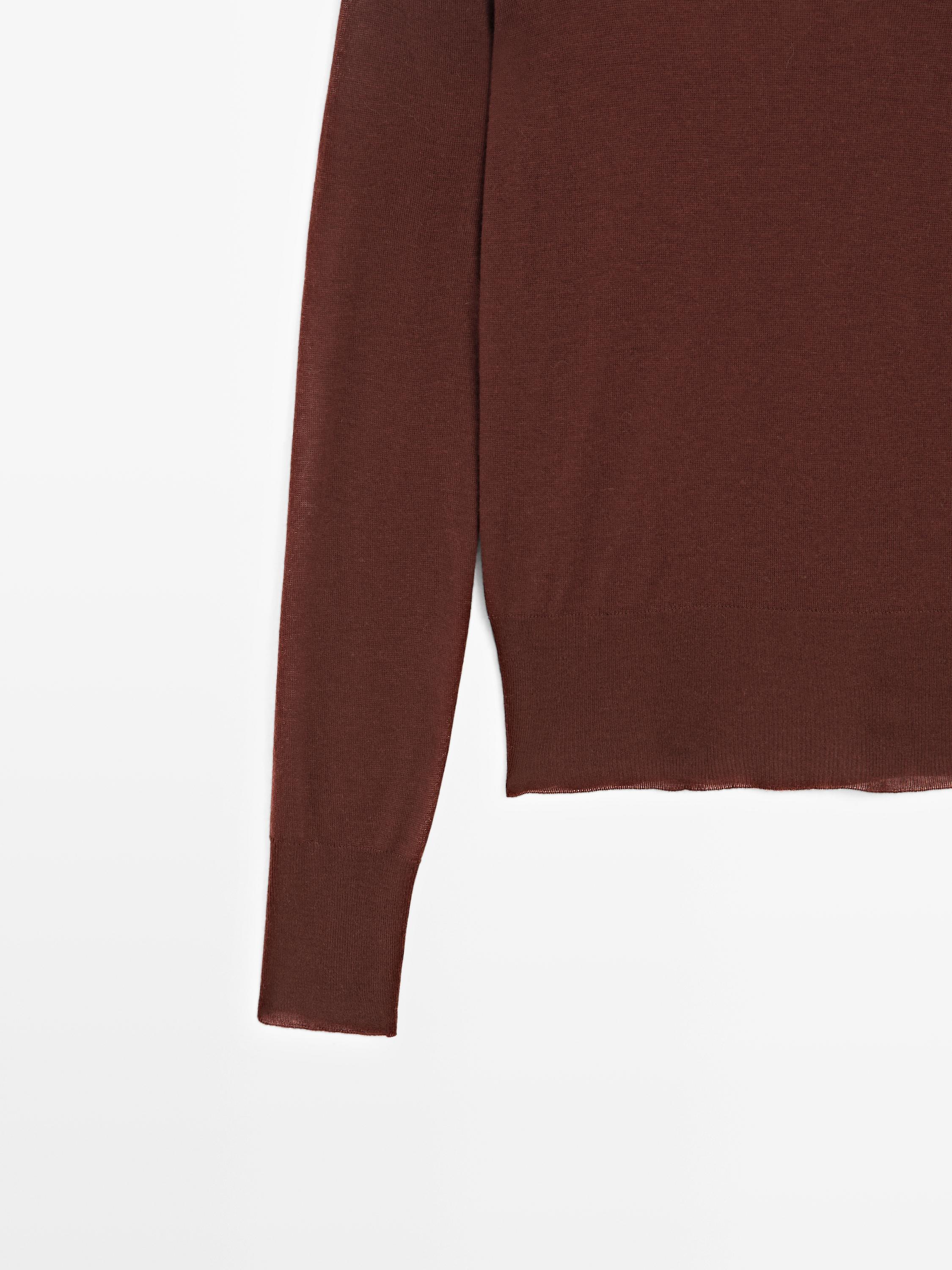 100% wool knit mock turtleneck sweater - STUDIO