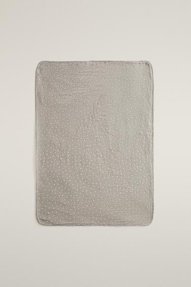 COTTON CHICKS BABY BLANKET - Grey by Zara - Image 0