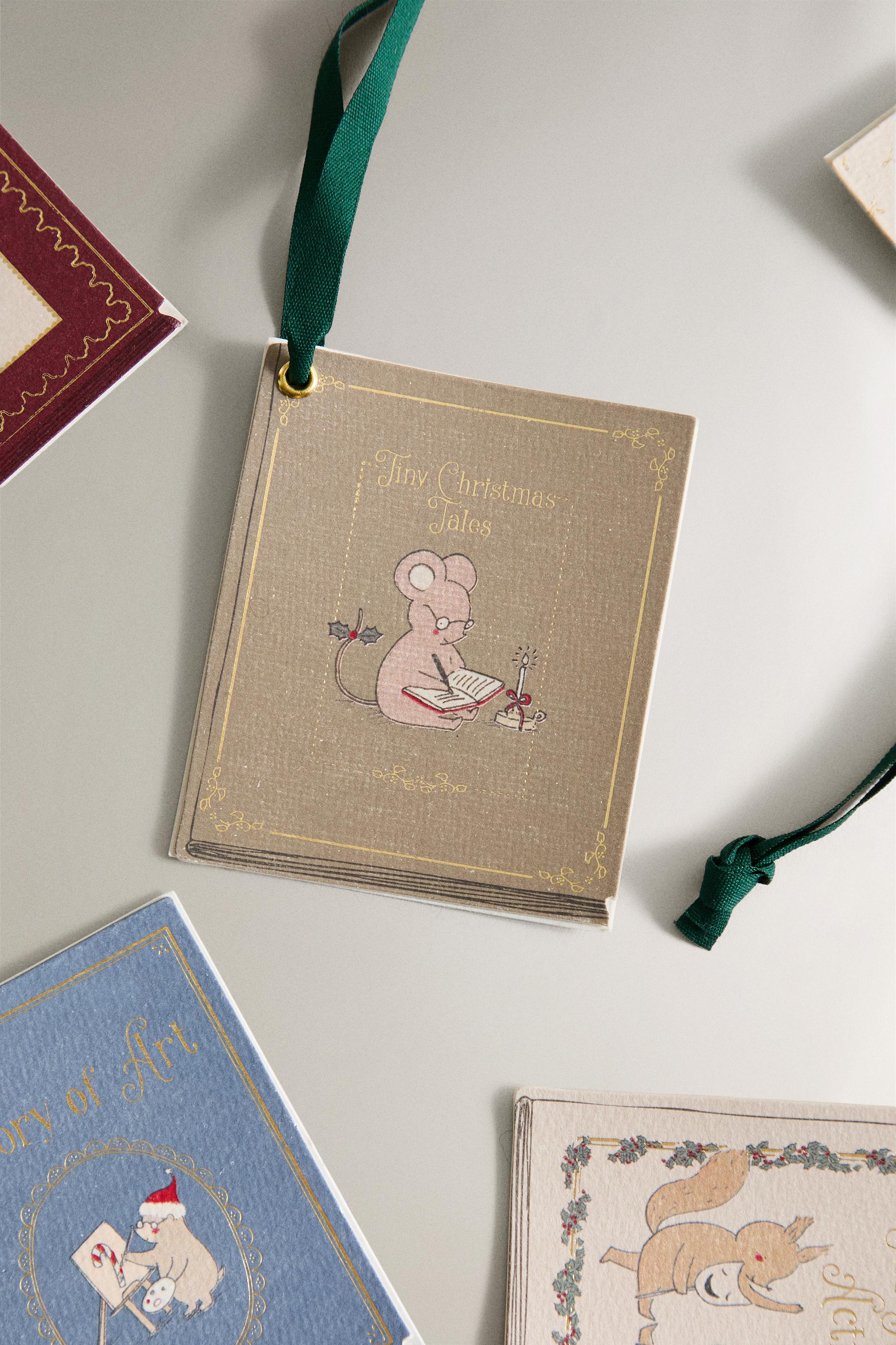 SET OF CHRISTMAS BOOK GIFT LABELS (SET OF 10)