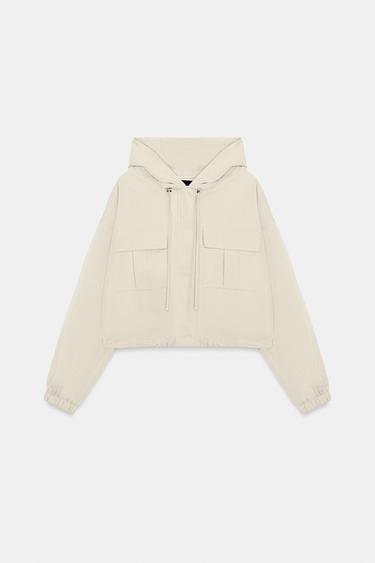 BLOUSON BALLON À CAPUCHE - Écru moyen de Zara - Image 10