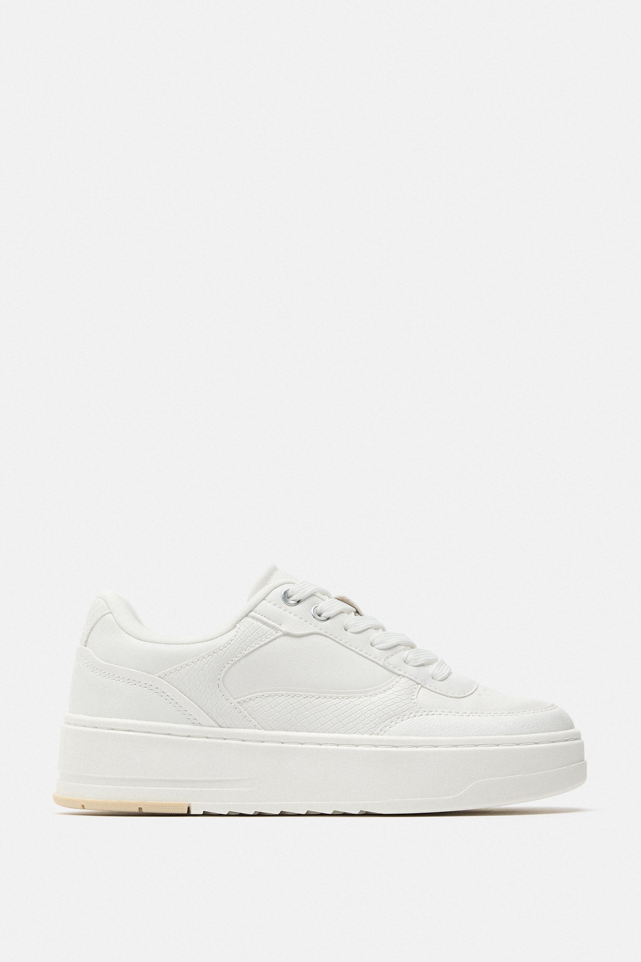 Zara zapatillas blancas mujer new arrivals