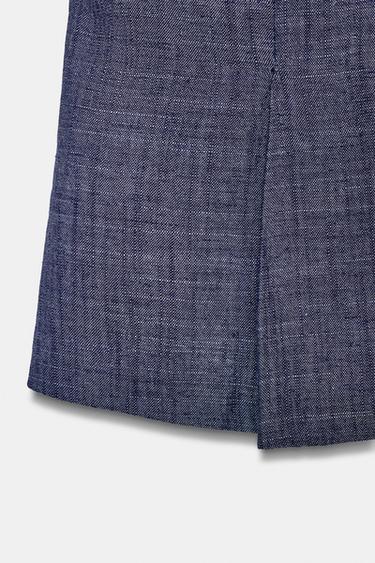 ENSEMBLE GILET À PINCES - Indigo de Zara - Image 7