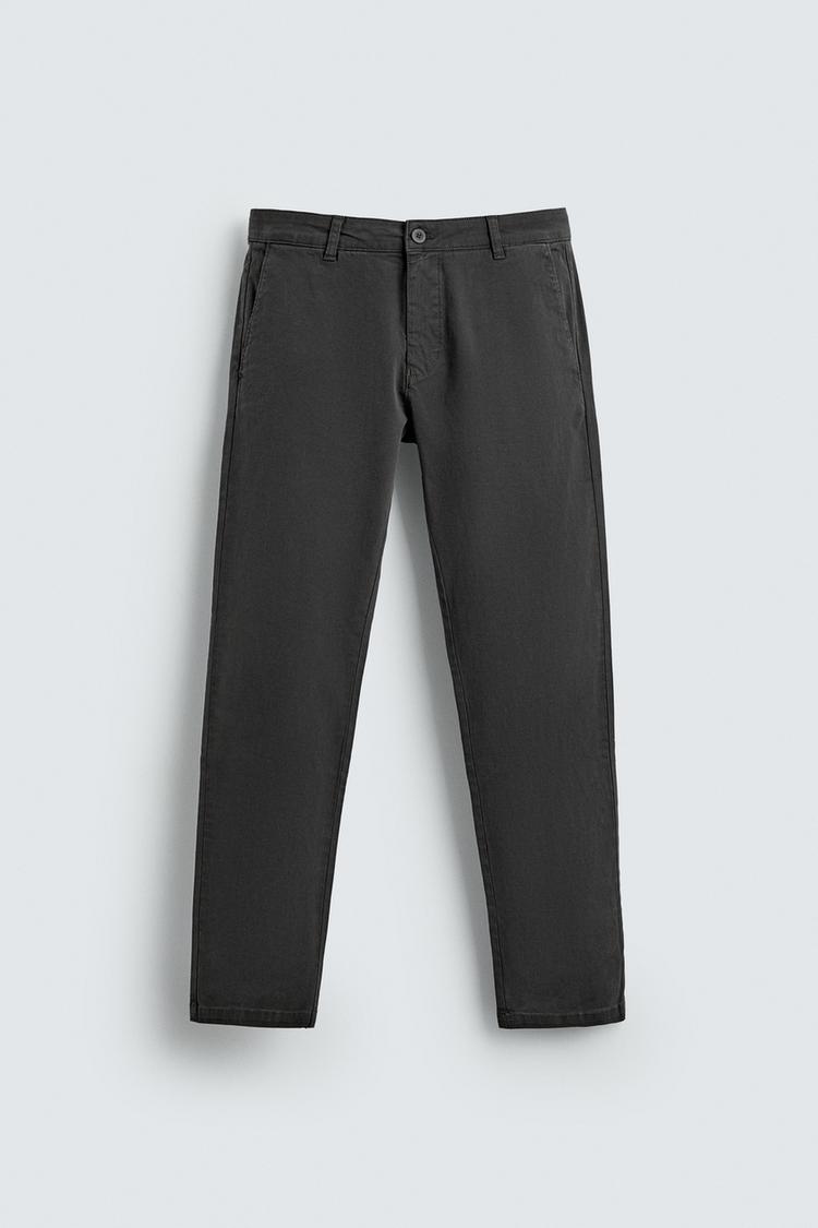 ZARA SKINNY FIT CHINO TROUSERS