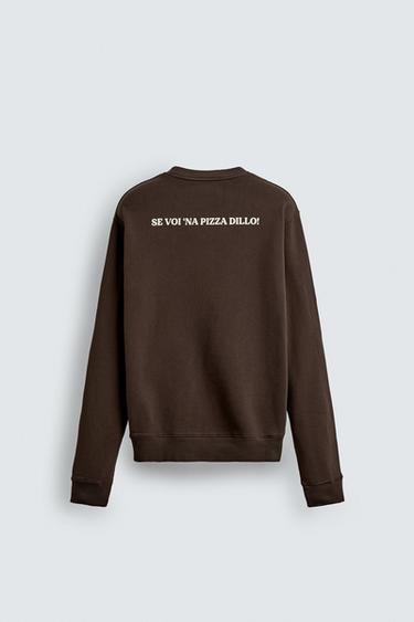SWEAT IMPRIMÉ PIZZERIA LA MONTECARLO - Marron de Zara - Image 7