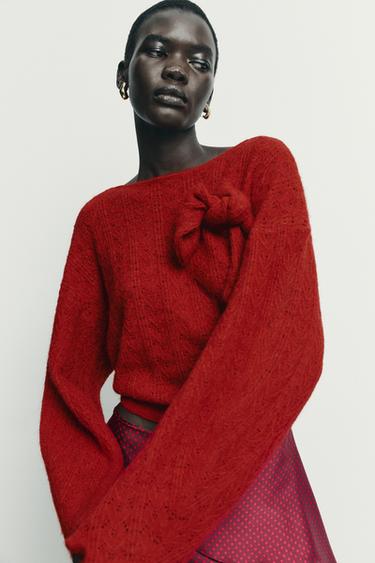 JERSEY PUNTO LAZO - BURGANDY MARS de Zara