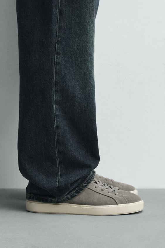 LEATHER HEEL DETAIL SNEAKERS from Zara - $79.90