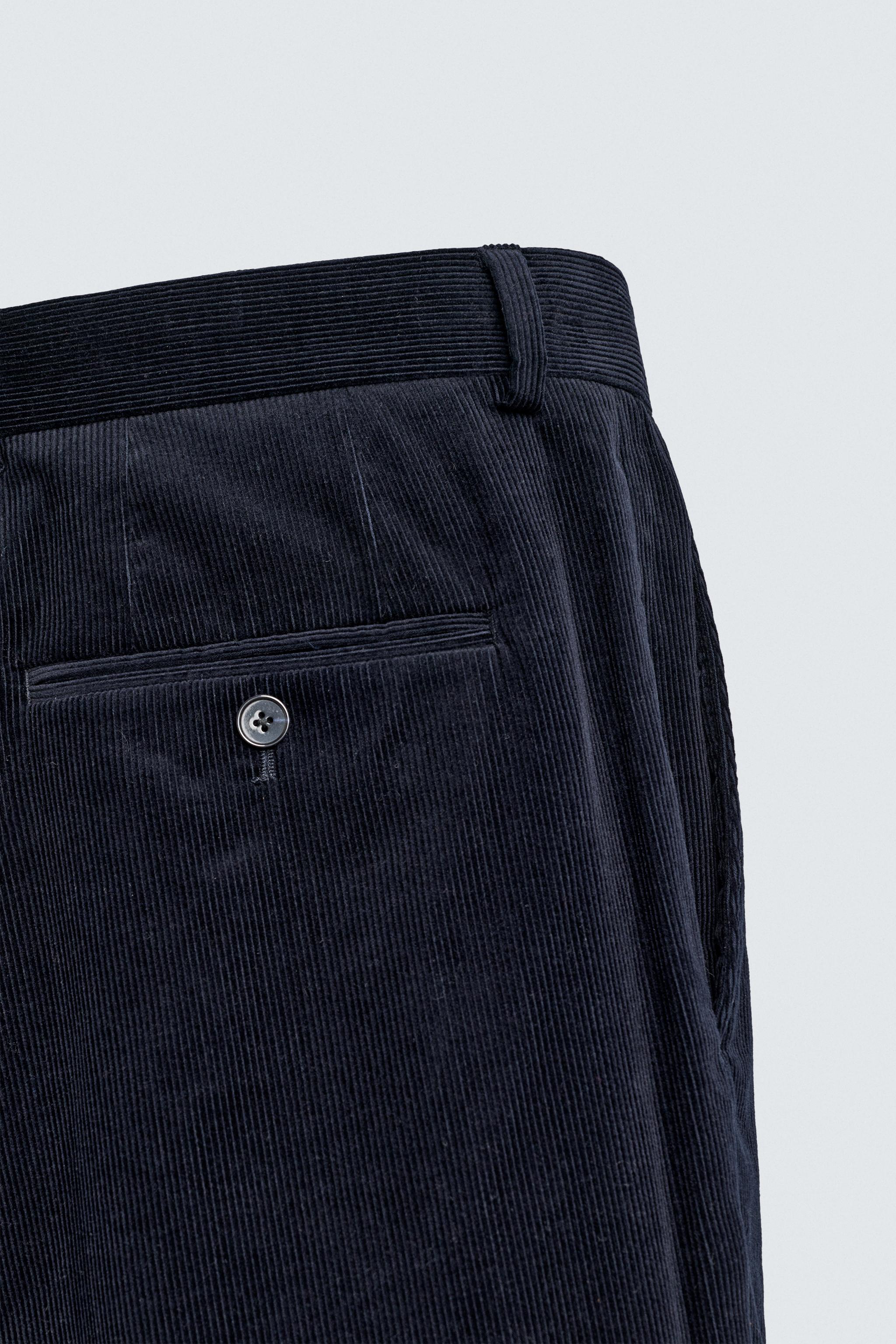 PANTALON DE COSTUME EN VELOURS CÔTELÉ