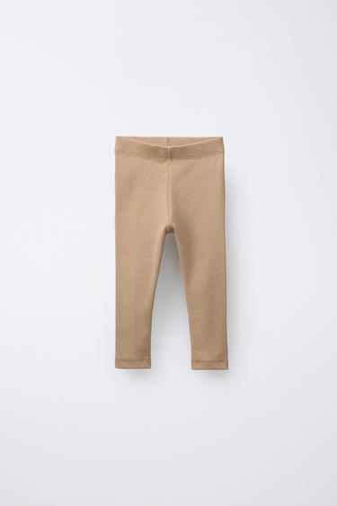 LEGGING RIB BÁSICO - Beige de Zara