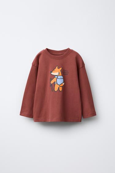 PRINTED T-SHIRT - Pink by Zara