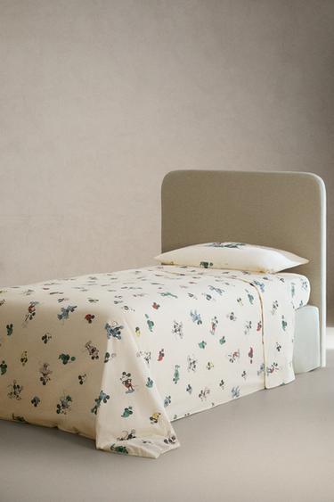 KIDS' MICKEY & MINNIE ©DISNEY FLAT SHEET - Multicoloured by Zara - Image 1