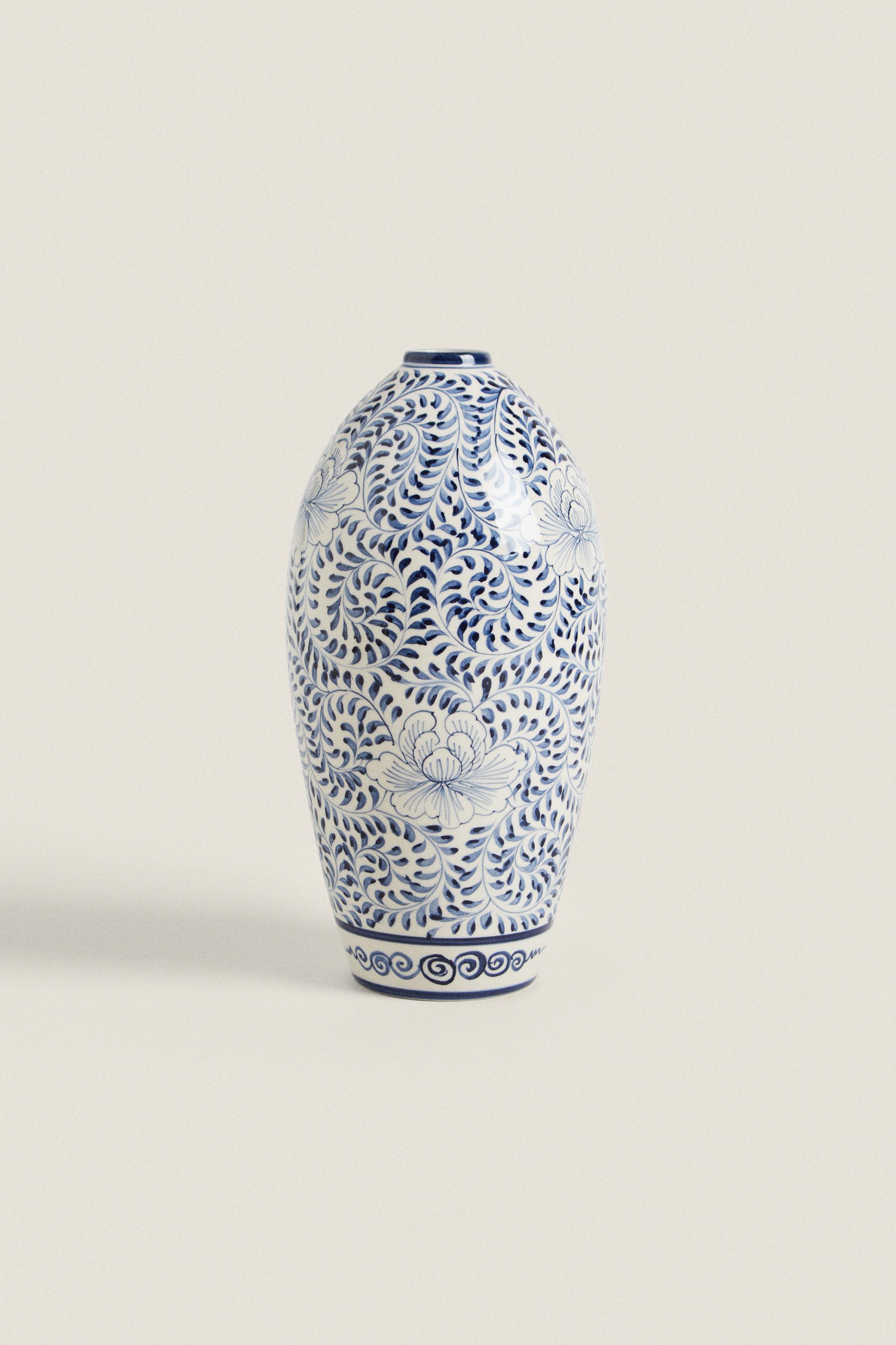 藍色陶瓷花瓶- 藍色| ZARA Hong Kong SAR / 香港特別行政區