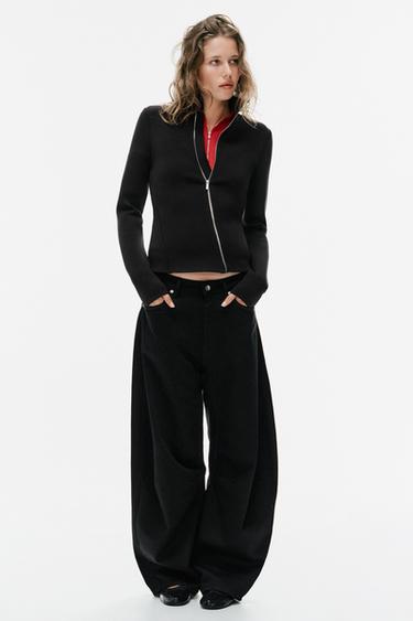 JACKE MIT METALLREISSVERSCHLUSS - Schwarz von Zara - Bild 0