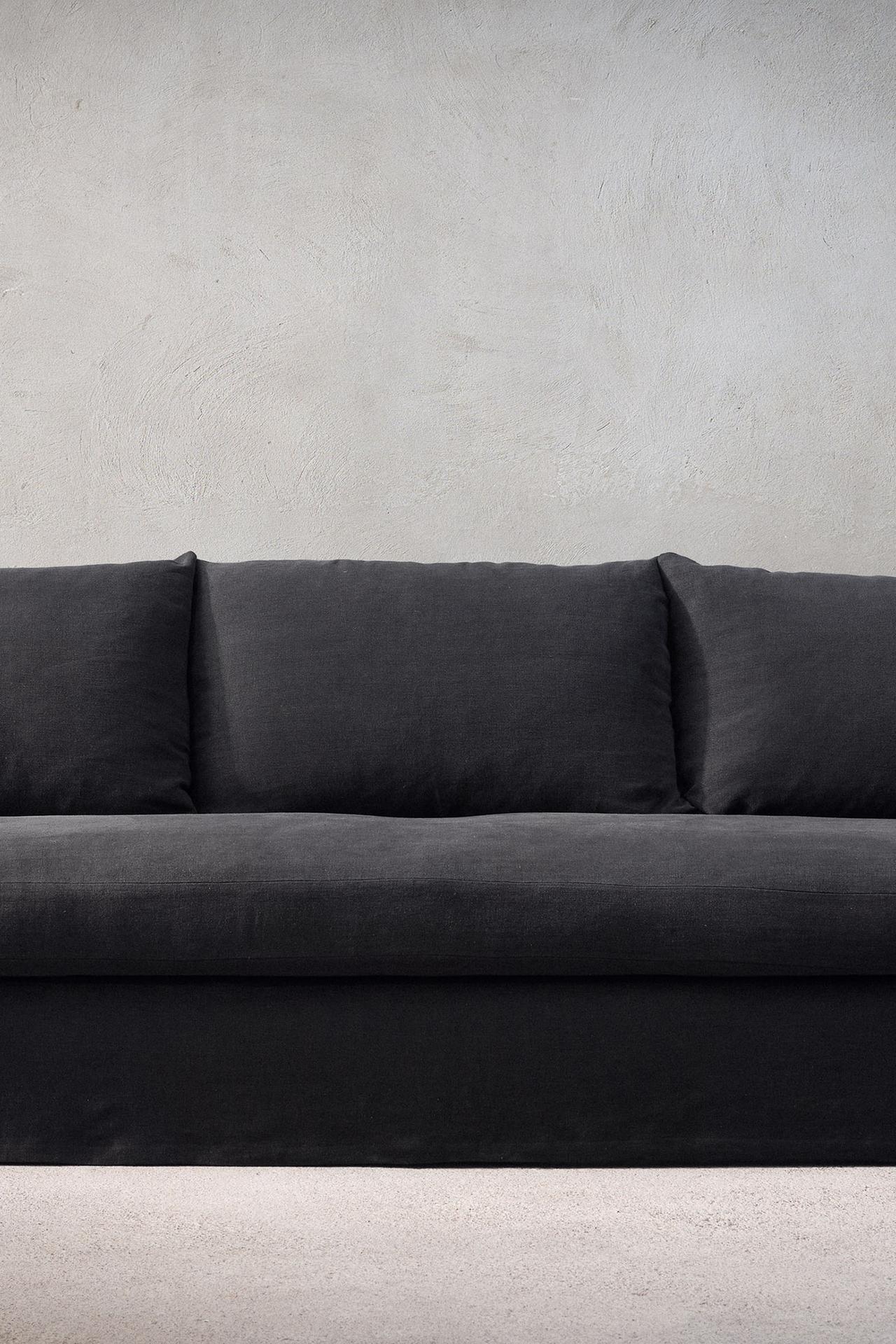 SOFA 01 LINEN COVER — MIDNIGHT BLUE