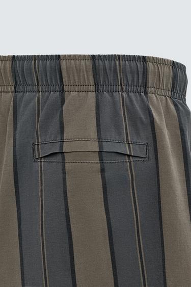 STRIPED SWIMMING TRUNKS - Greys by Zara - Image 3