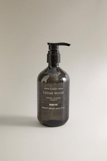 (500 ML) CEDAR WOOD HAND AND BODY SOAP — Sky blue 1