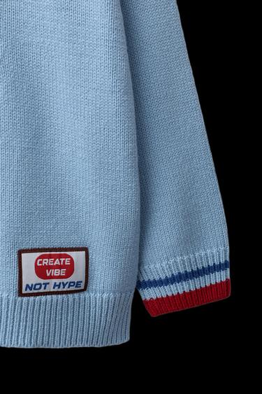 JERSEY PUNTO BORDADO Y PARCHES - Multicolor de Zara