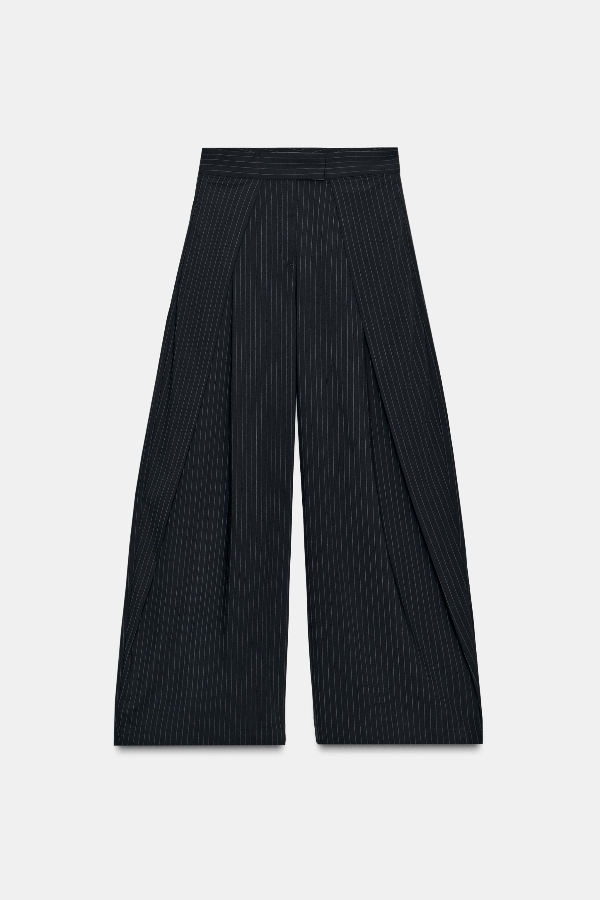 ZW COLLECTION ワイドレッグパンツ - ストライプ | ZARA Japan / 日本