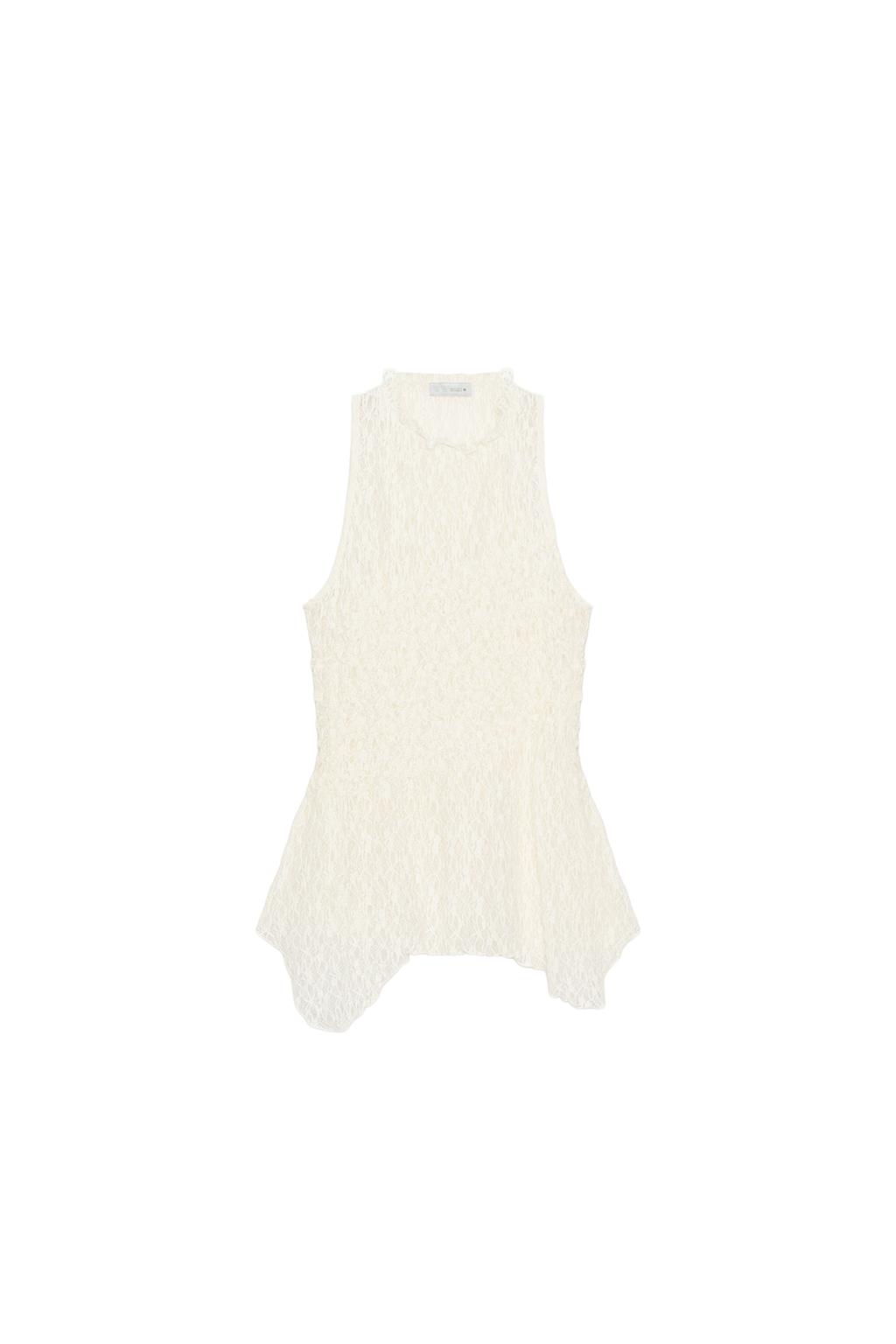 GATHERED LACE TOP - image 3