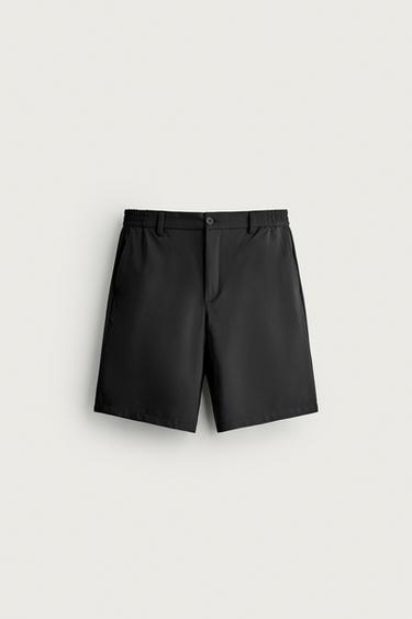 COMFORT TECHNICAL BERMUDA SHORTS - Black by Zara