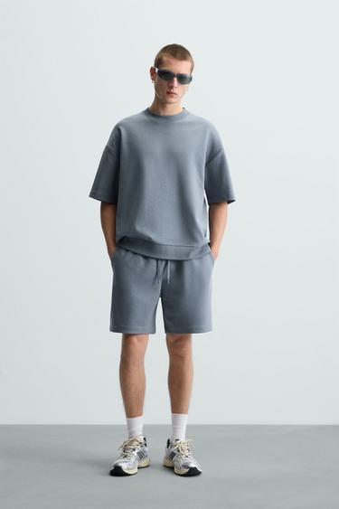 CONJUNTO RELAXED FIT INTERLOCK - COR 2 da Zara - Imagem 0