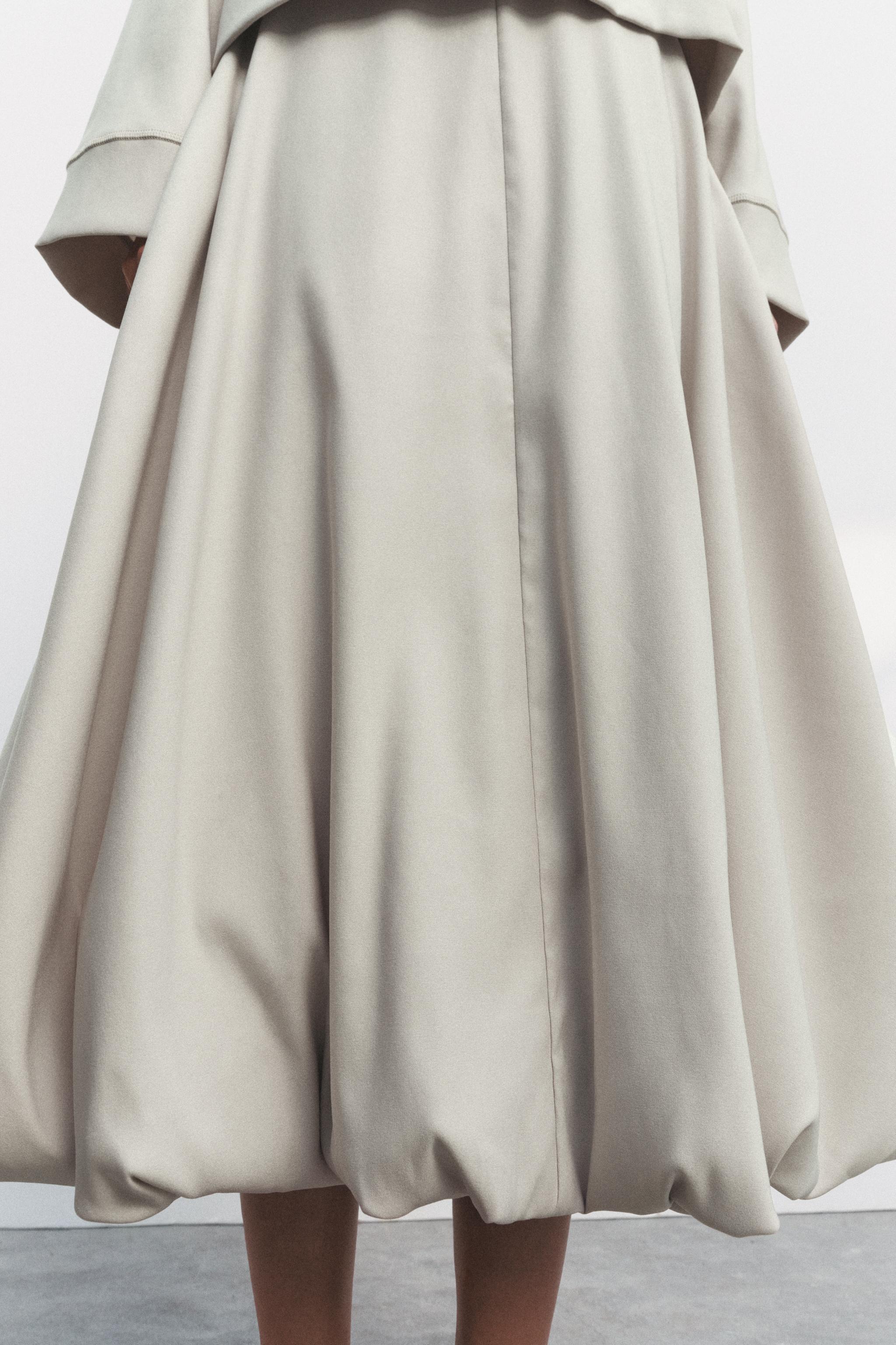 VOLUMINOUS BALLOON SKIRT - Ecru | ZARA Canada