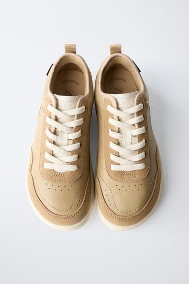 TENNIS EN CUIR BAREFOOT - Marron de Zara - Image 6