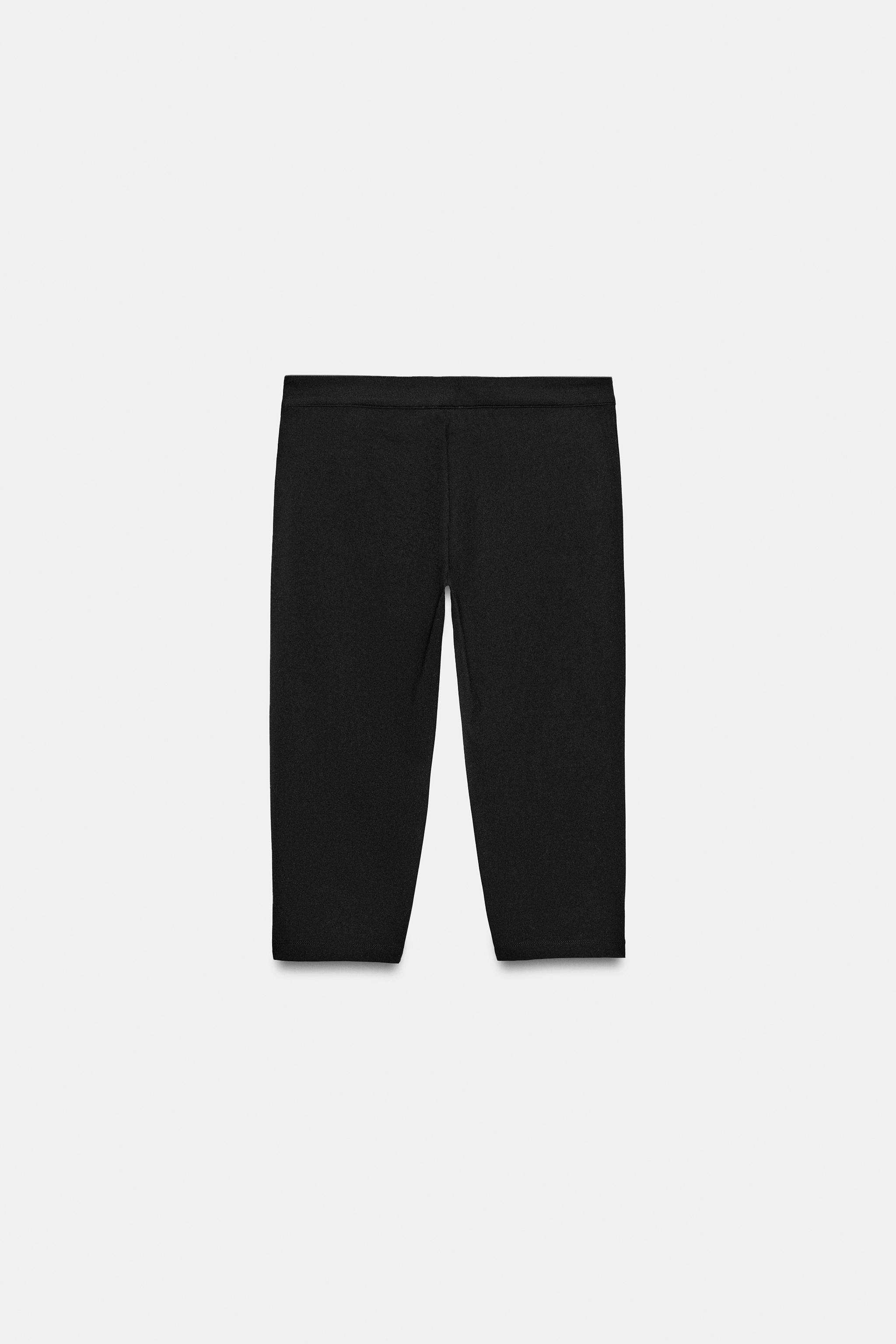 ストレッチカプリパンツ - ブラック | ZARA Japan / 日本