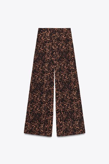 ANIMAL PRINT PALAZZO TROUSERS - Leopard by Zara - Image 7