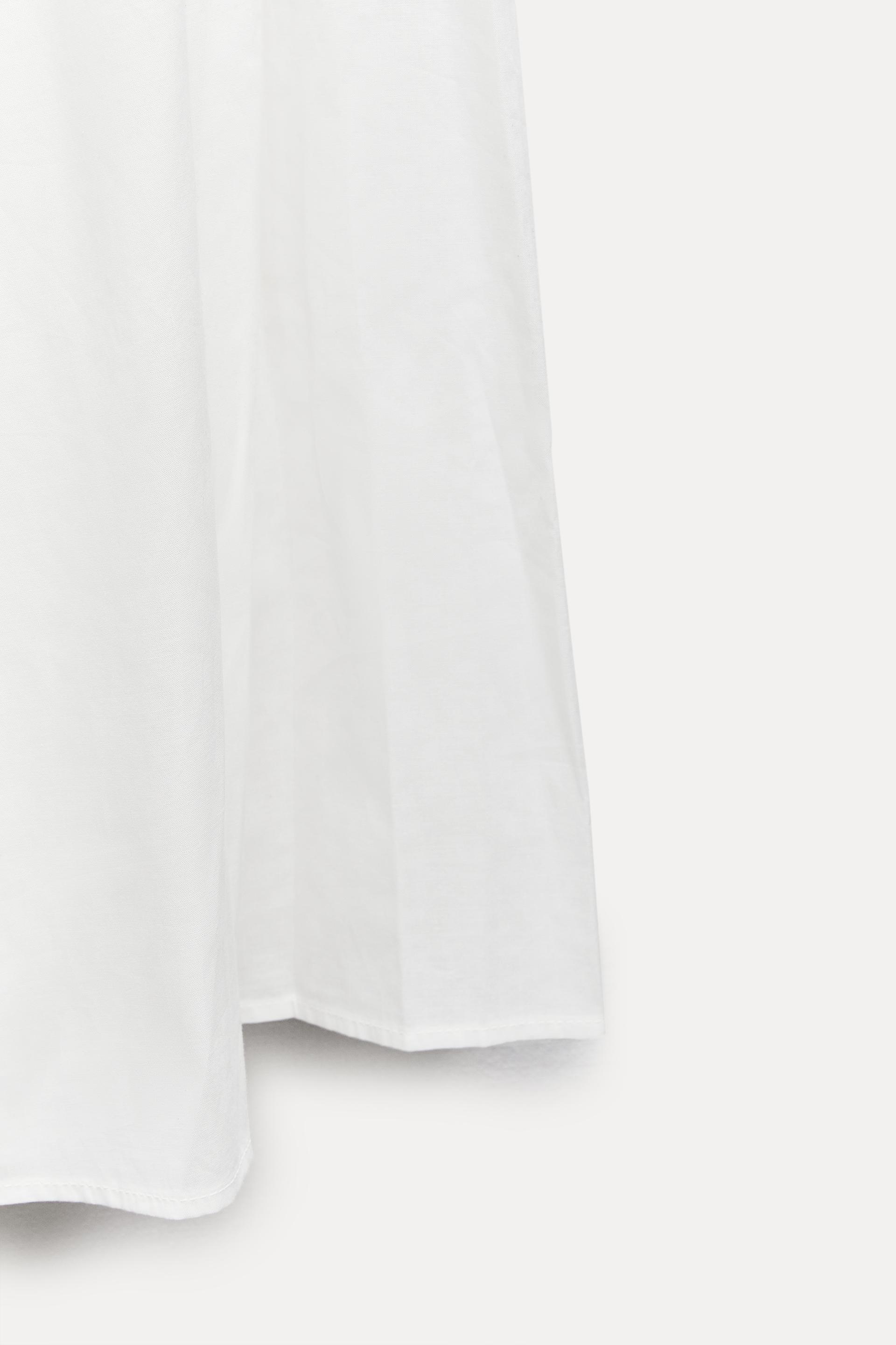 ZW COLLECTION MIDI SWING SKIRT - White