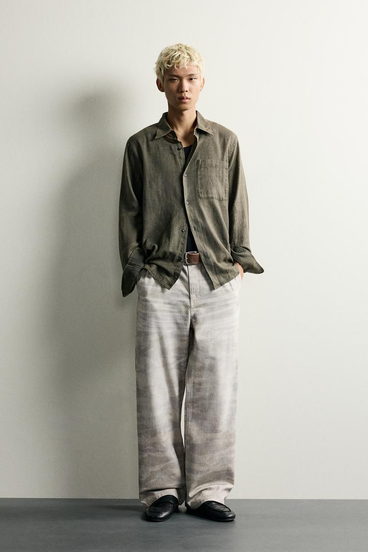 ABSTRACT PRINT RELAXED FIT TROUSERS