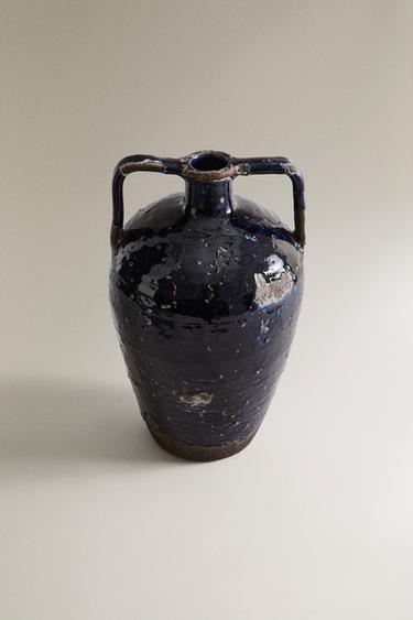 CERAMIC VASE - Navy blue by Zara - Image 1