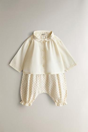 CHEMISE BÉBÉ PASSEPOIL - Crème de Zara - Image 3