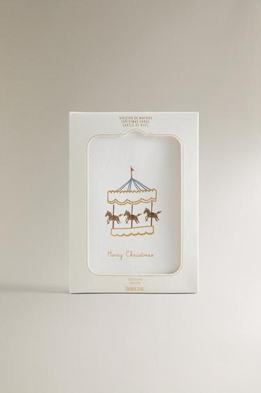 CHRISTMAS FIGURE CARD SET (SET OF 6) - Multicoloured by Zara - Image 3
