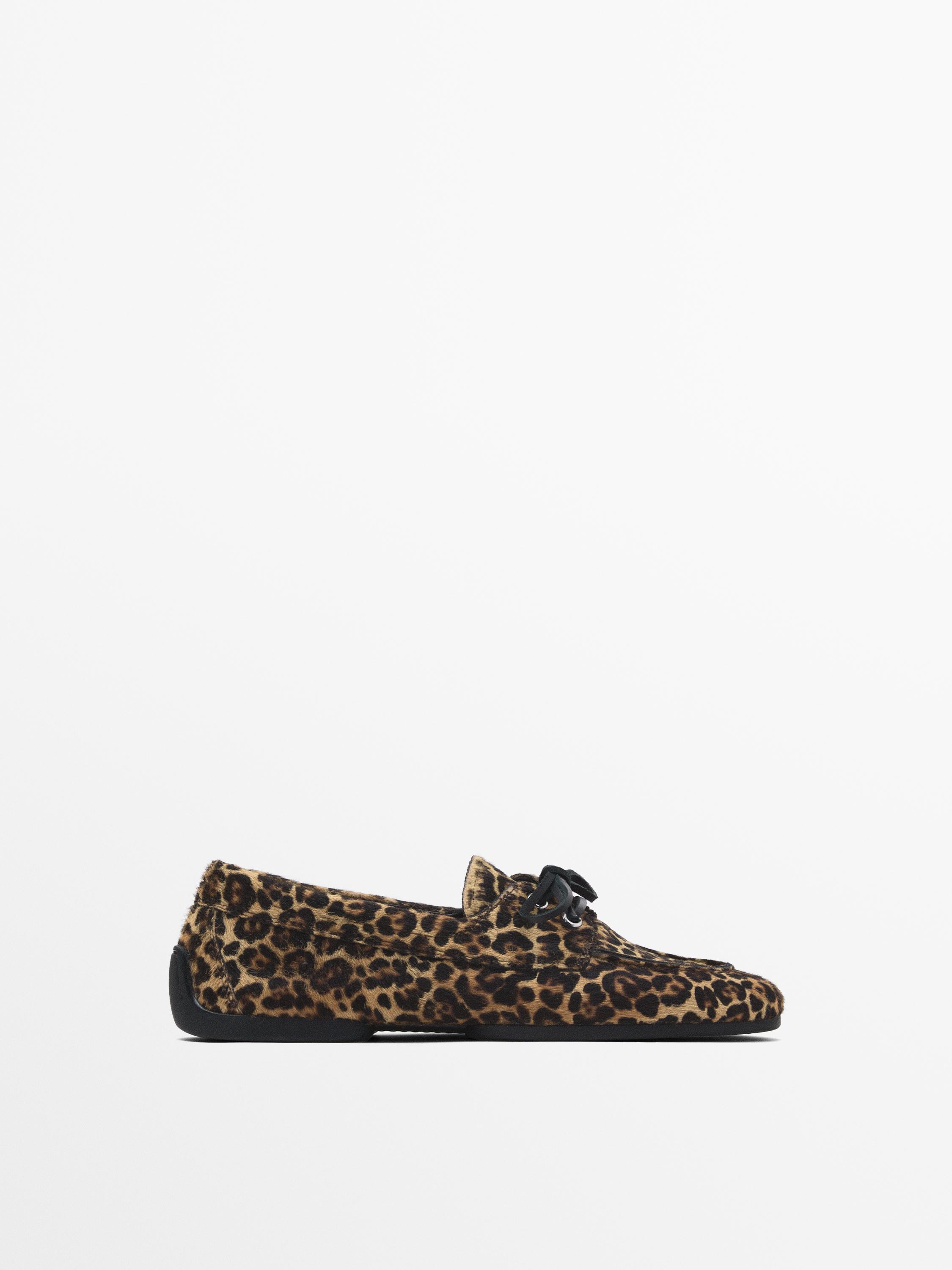 Leopard loafers fashion zara