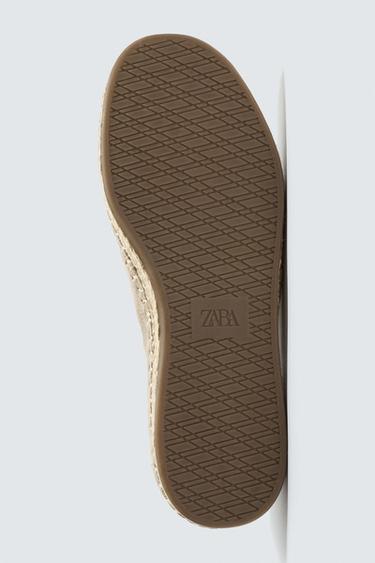 CHAUSSURES EN CUIR - Blanc écru de Zara - Image 3