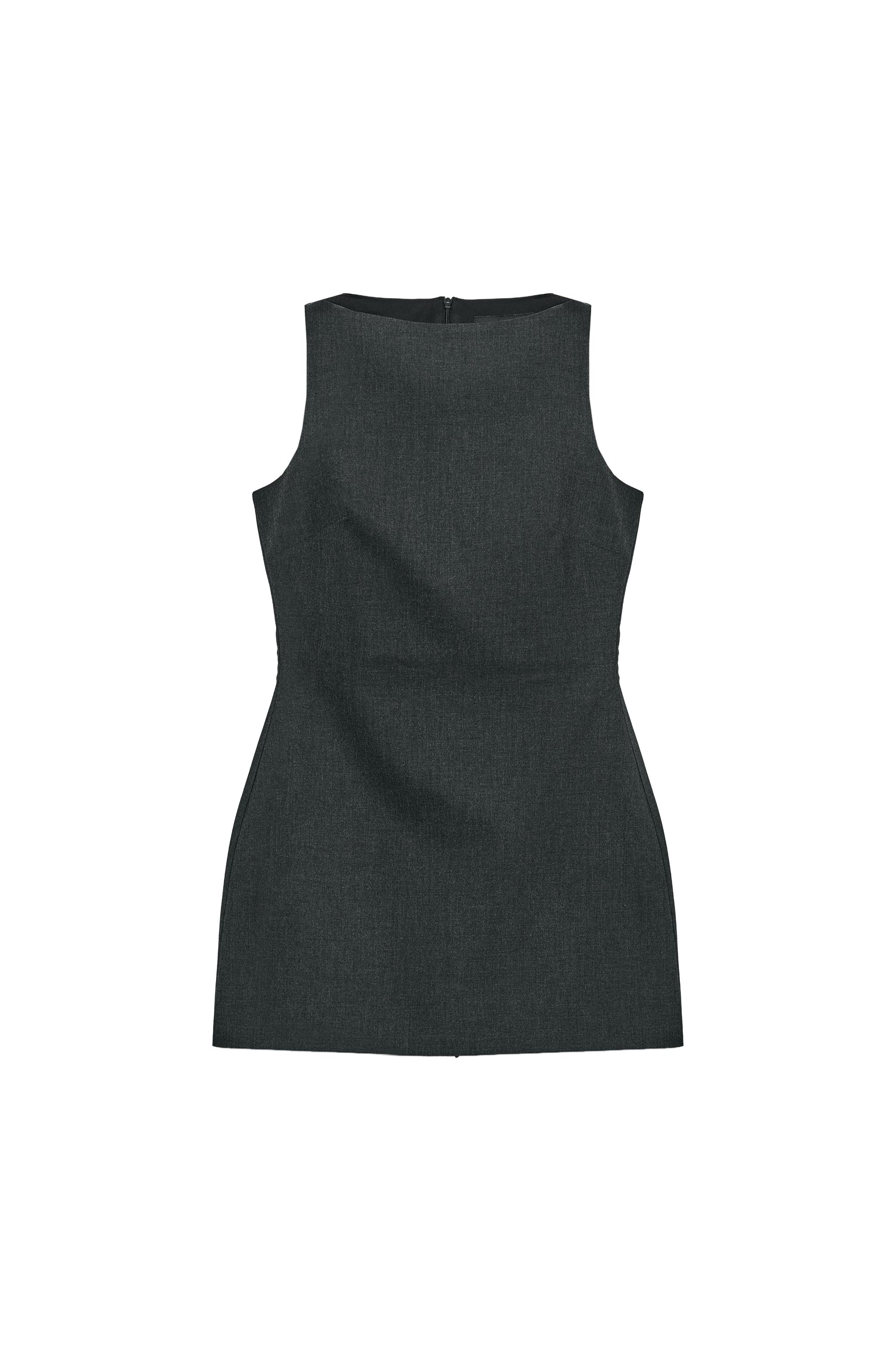 VESTIDO MINI CUELLO BARCO