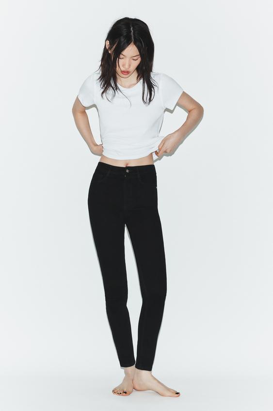 JEANS TRF SKINNY TIRO ALTO - Negro de Zara - Imagen 0