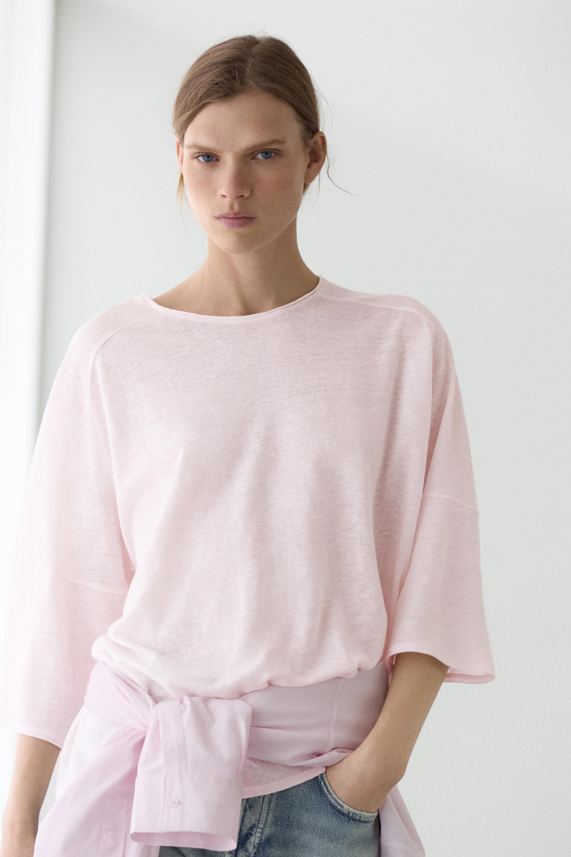 Linen blend T-shirt