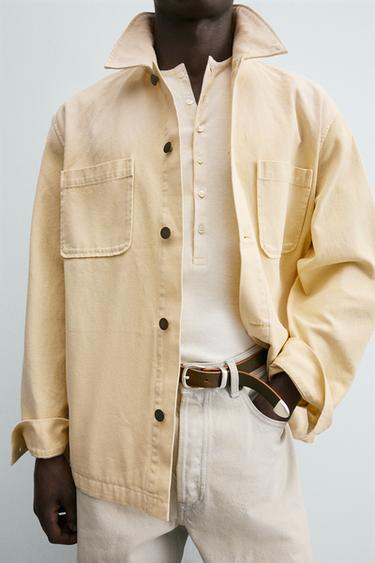 SURCHEMISE REGULAR FIT - Vanille de Zara - Image 5