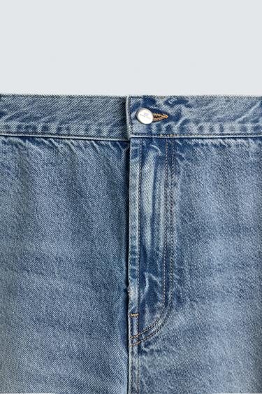 BERMUDA CHINO DENIM RELAXED FIT - Bleu de Zara - Image 8